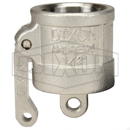 Dixon Type DC Cam and Groove Dust Cap, 1/2 in, 316 SS, Domestic 50-DC-SS